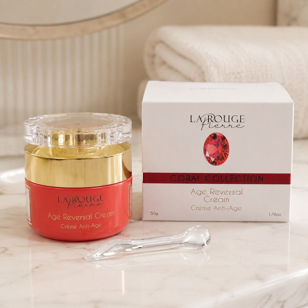 La Rouge Pierre Coral Age Reversal Cream 50g 1.76 oz NIB w/ Applicator